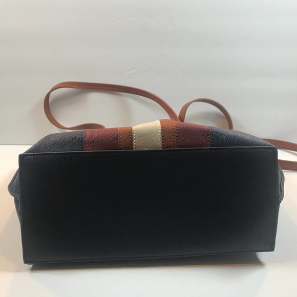 Mark & Hall Leather Purse Blue beige Brown and red strip purse & matching wallet - Picture 3 of 7